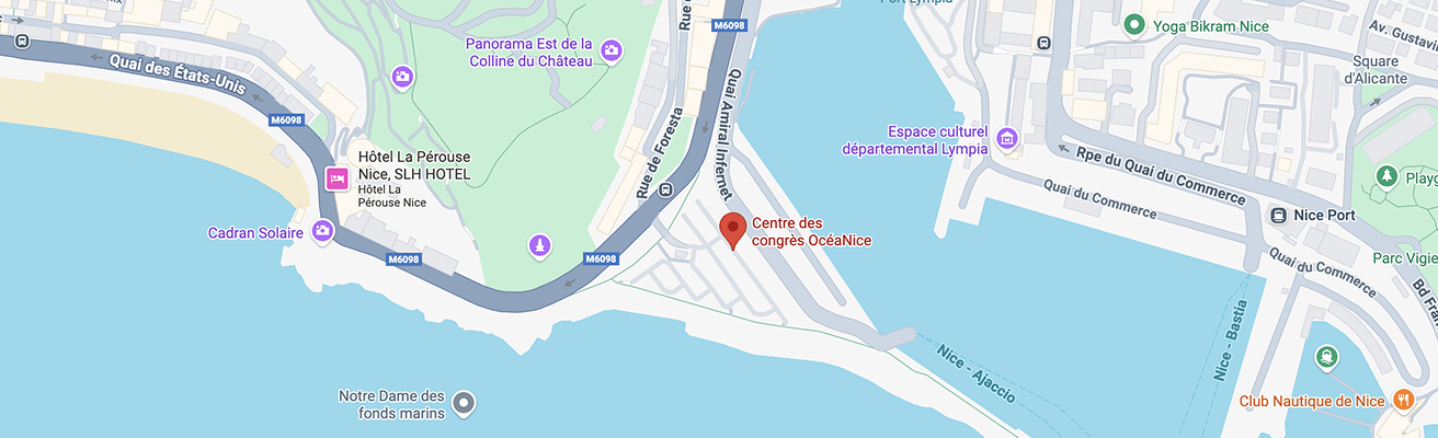 Carte d'accès Centre des Congrès Océanice